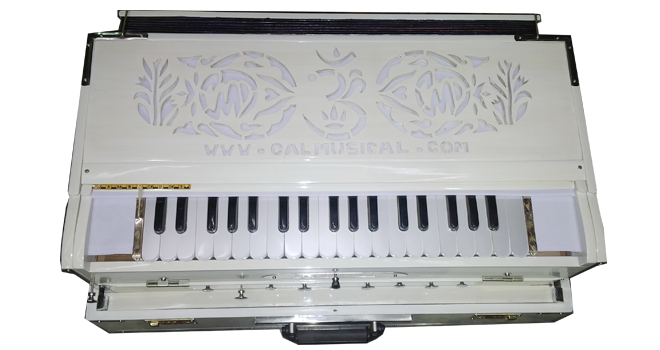 Special White Premier Scale Changing Harmonium