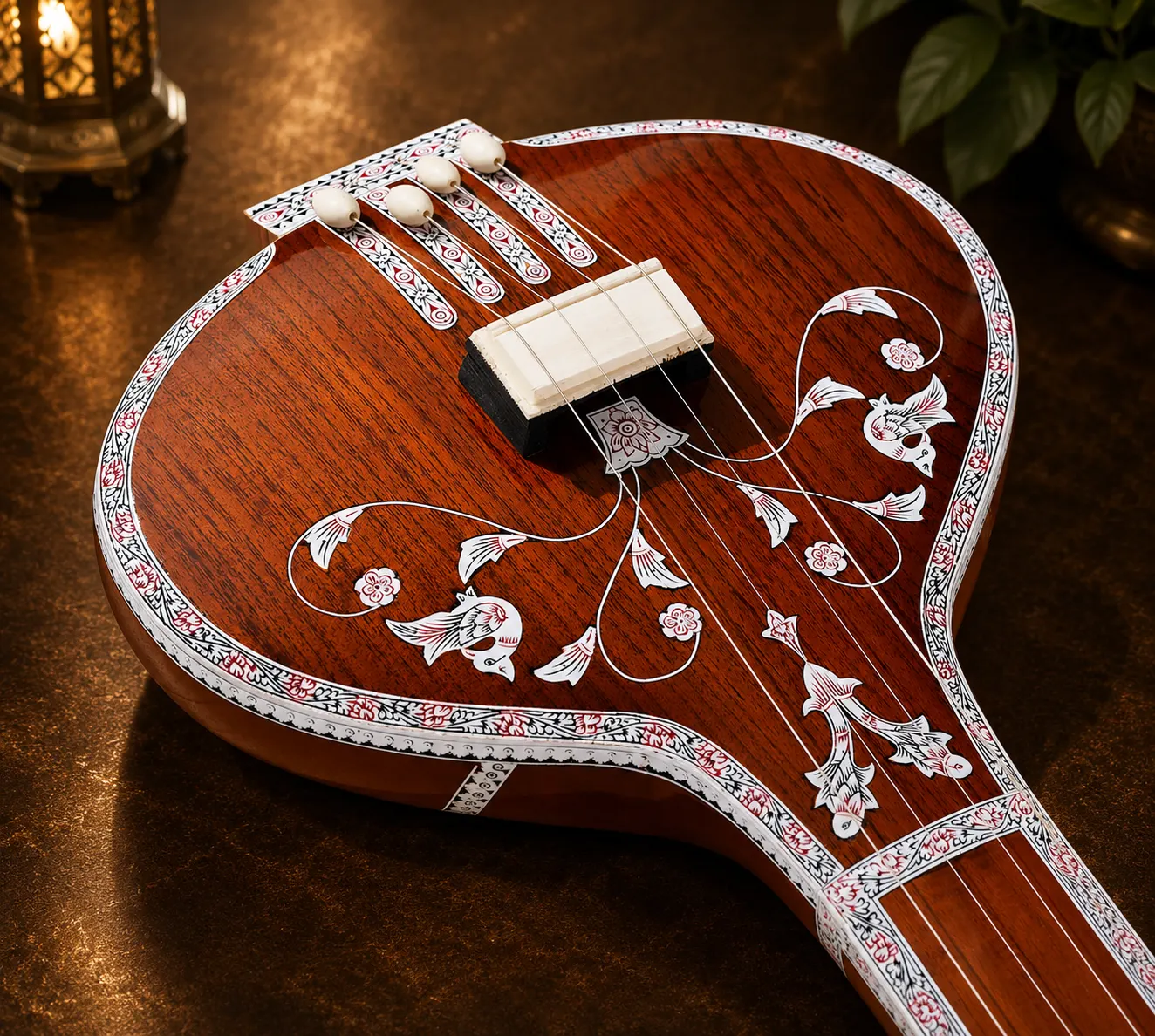Short Flat Tanpura - Image 3